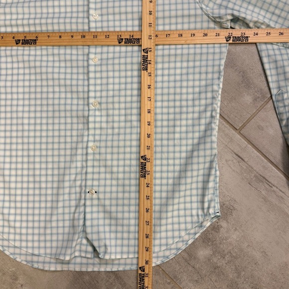 Bonobos Men's Slim Fit Long Sleeve Button Down Shirt Plaid Light Blue Size L - Picture 8 of 8